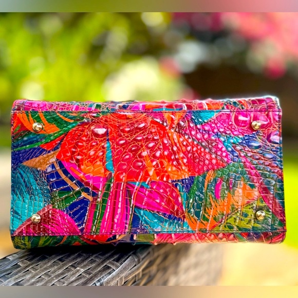 NWT Brahmin Small Caroline Satchel Tote Bag Leather Purse - Picture 5 of 7